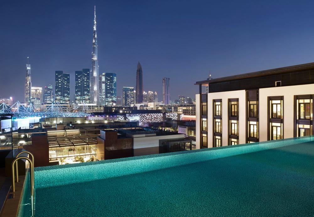 La Ville Hotel & Suites City Walk Dubai, Autograph Collection Bagian luar foto View from the rooftop