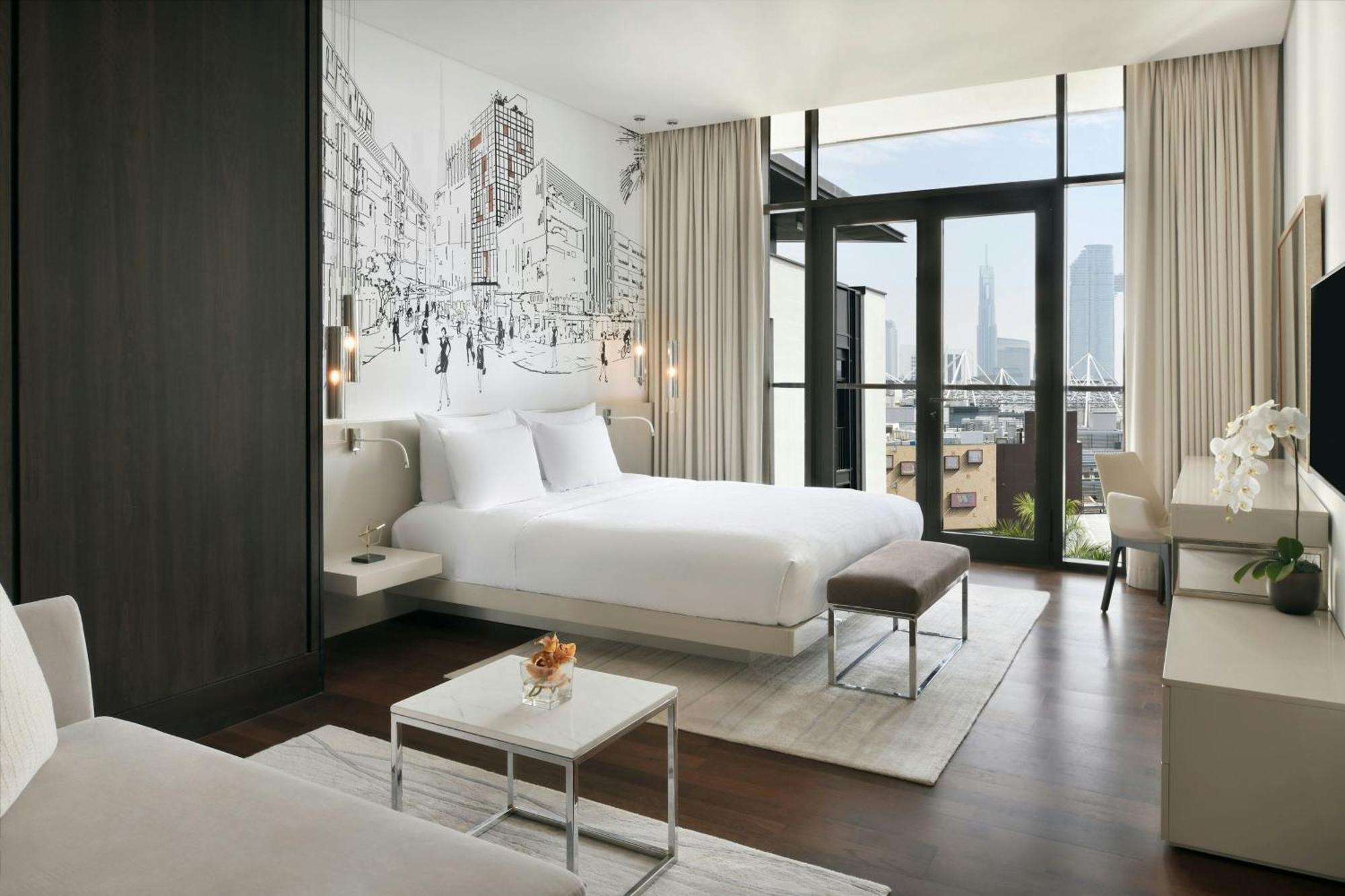 La Ville Hotel & Suites City Walk Dubai, Autograph Collection Bagian luar foto A bedroom at the hotel
