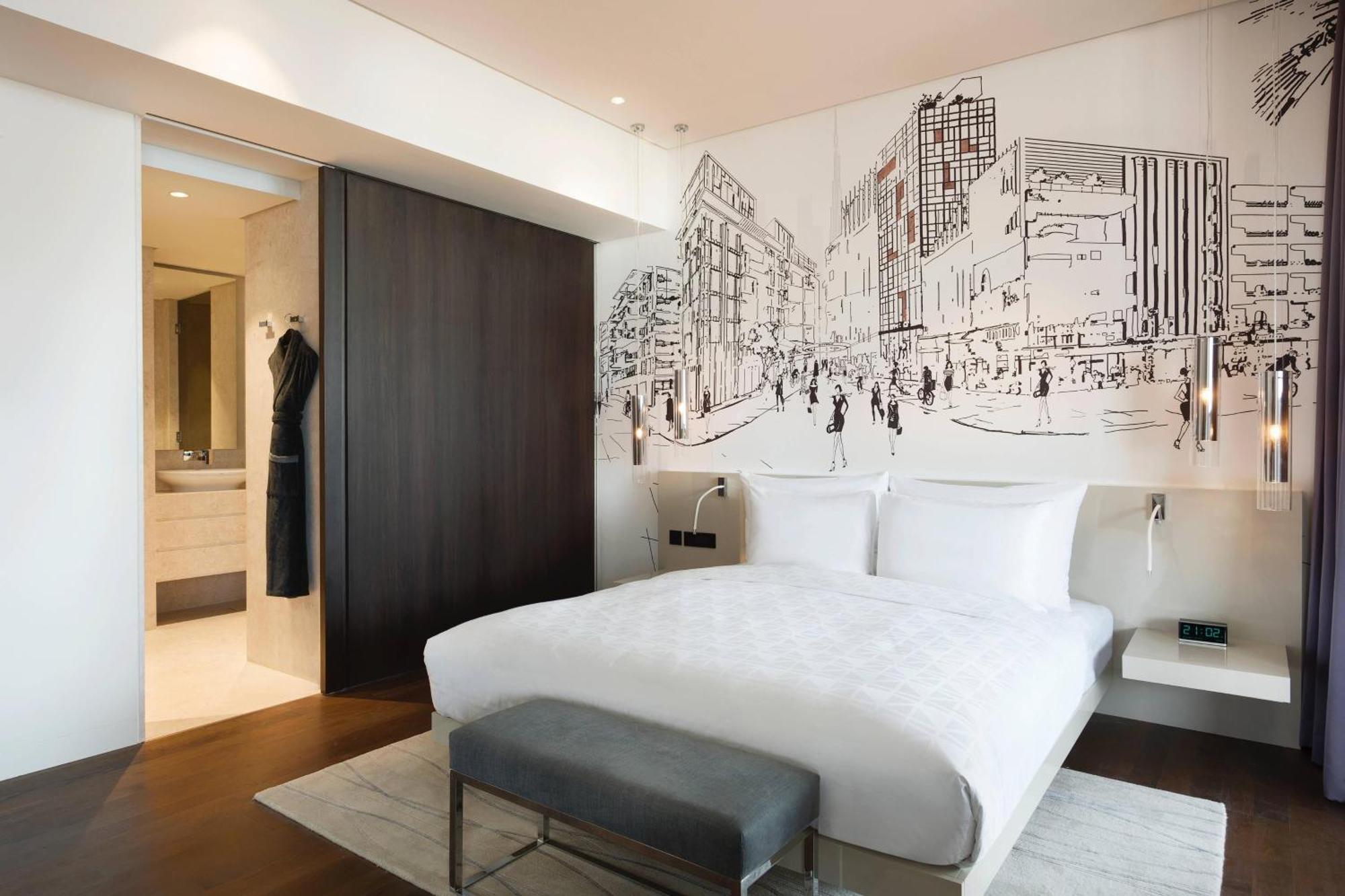 La Ville Hotel & Suites City Walk Dubai, Autograph Collection Bagian luar foto A bedroom at the hotel